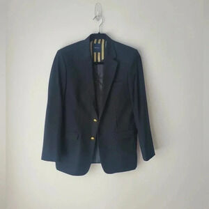 Nautica oversized  navy blue gold button nautical